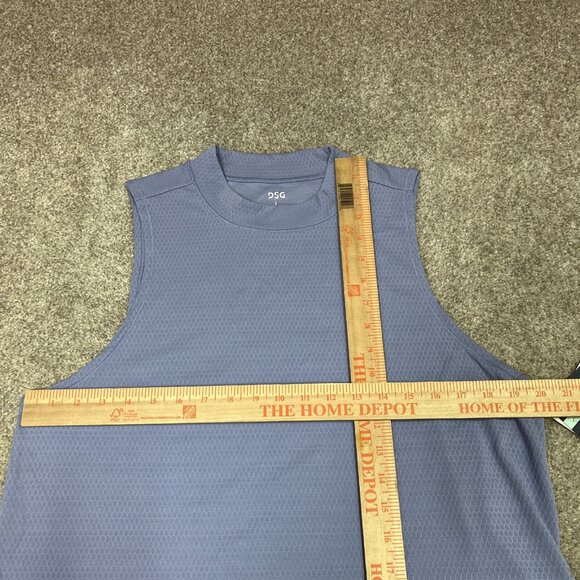DSG Performance Activewear Mock Neck Tank Periwinkle Pearl Size Large NWT - Picture 3 of 11